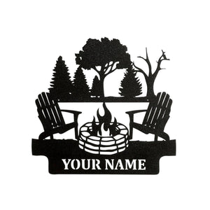 Campfire Custom Metal sign by LoneTree Designs