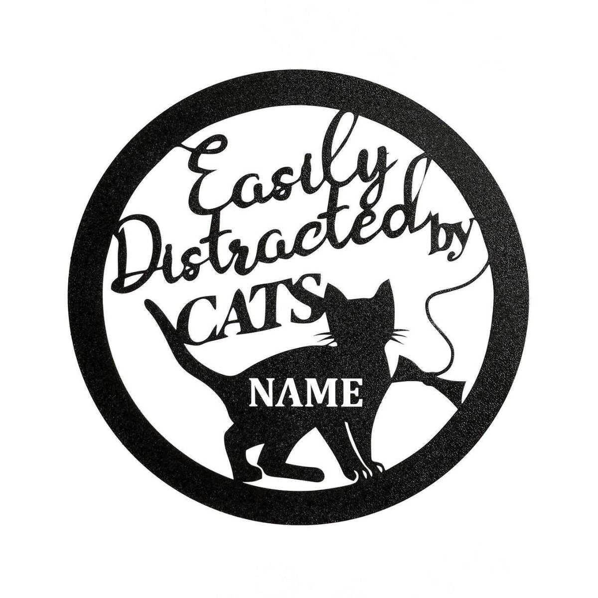 Cats Distracted Custom Metal Sign by LoneTree Designs