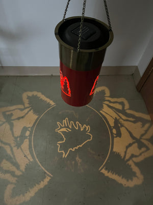 Shot Gun Shell Luminary Hanging Elk