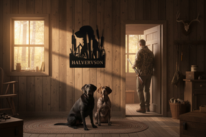 Lab in Cattails Custom Sign