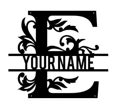 Monogram E - LoneTree Designs