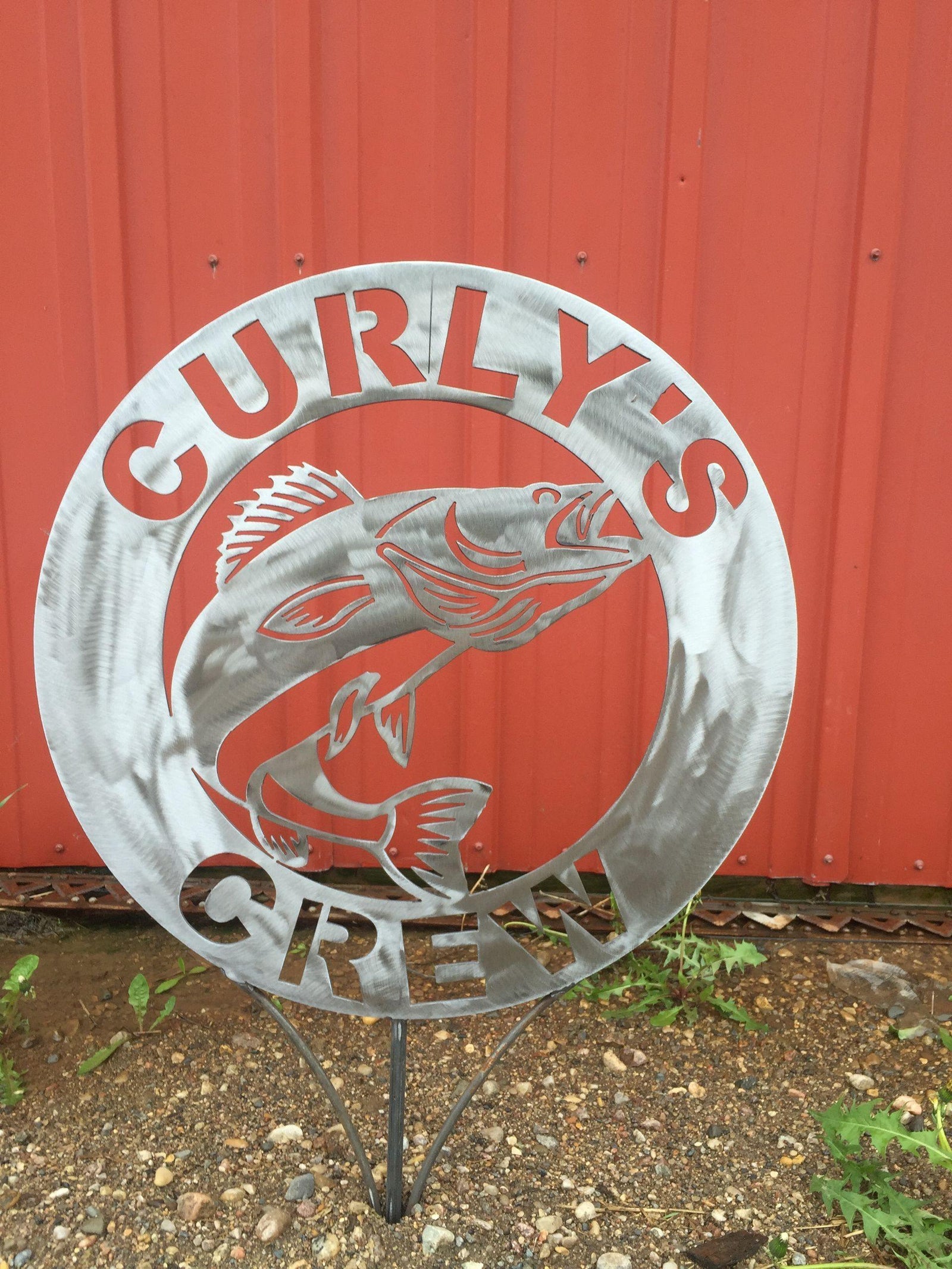 Walleye Metal Garden Sign - LoneTree Designs