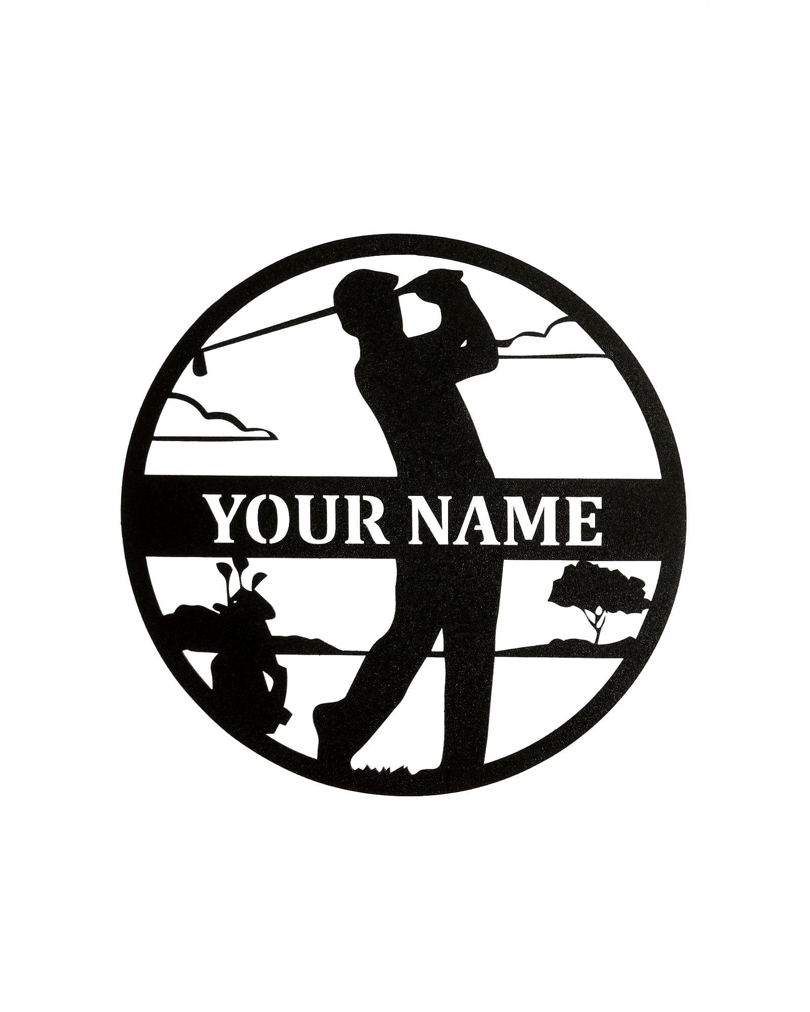 Golfer Man Custom Sign - LoneTree Designs