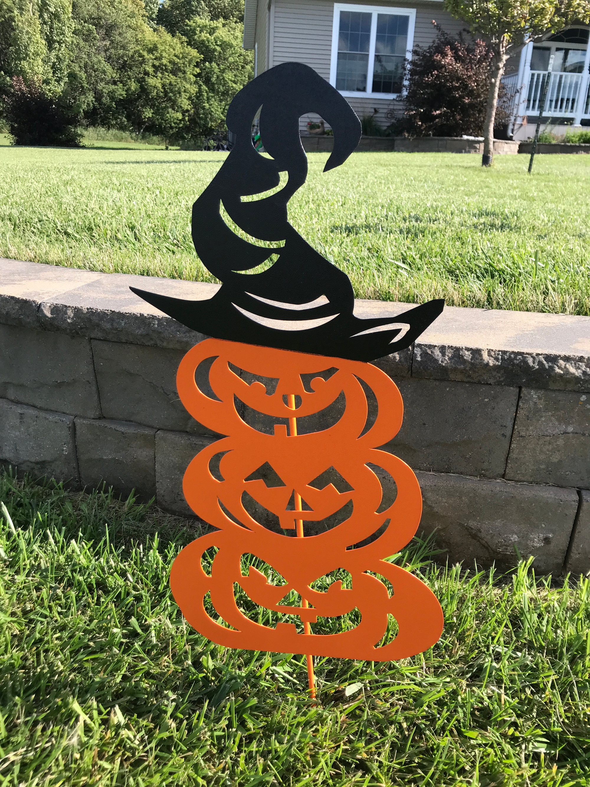 Pumpkin Stacked Garden Stake - LoneTree Designs