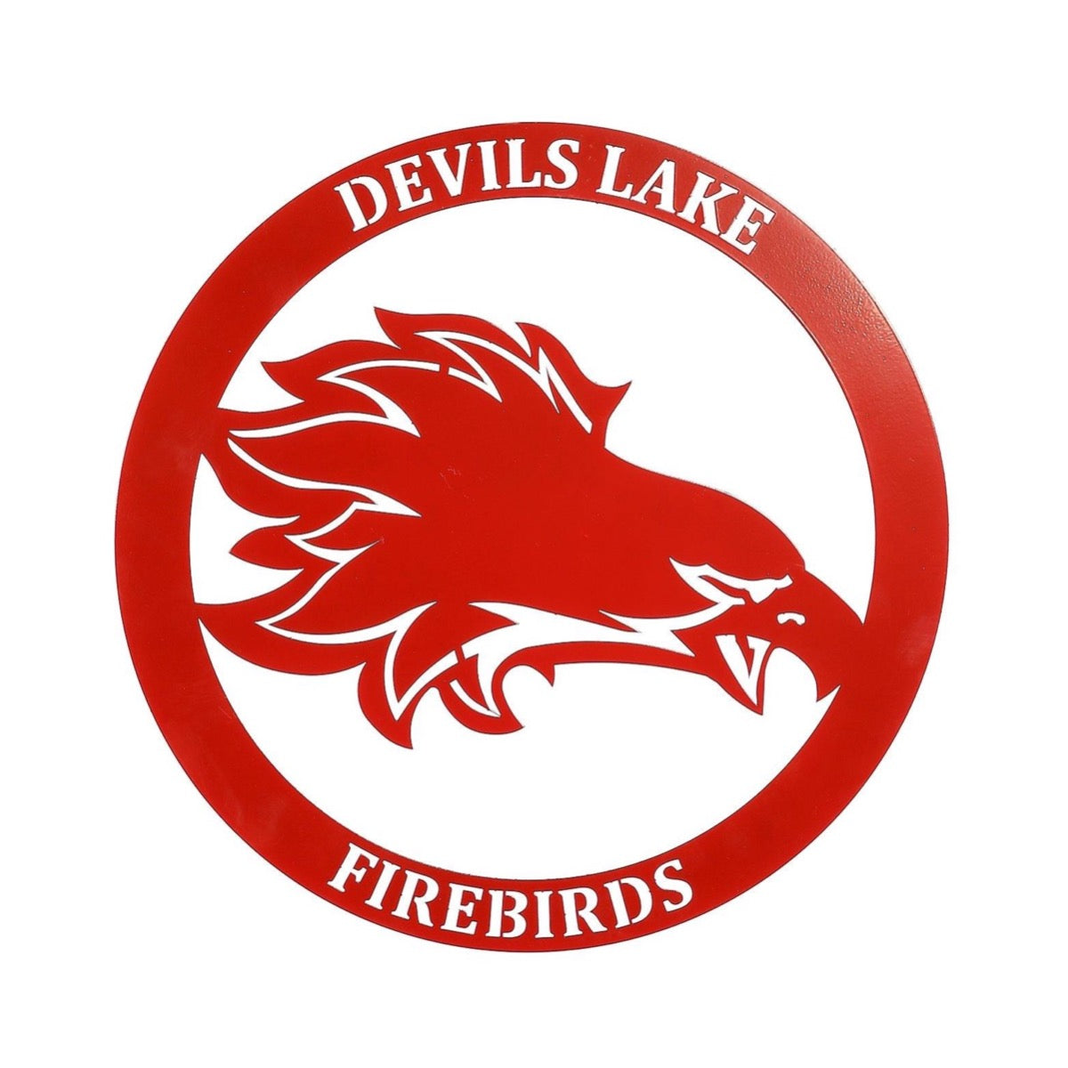 Devils Lake Firebird Round Wallhanging - LoneTree Designs