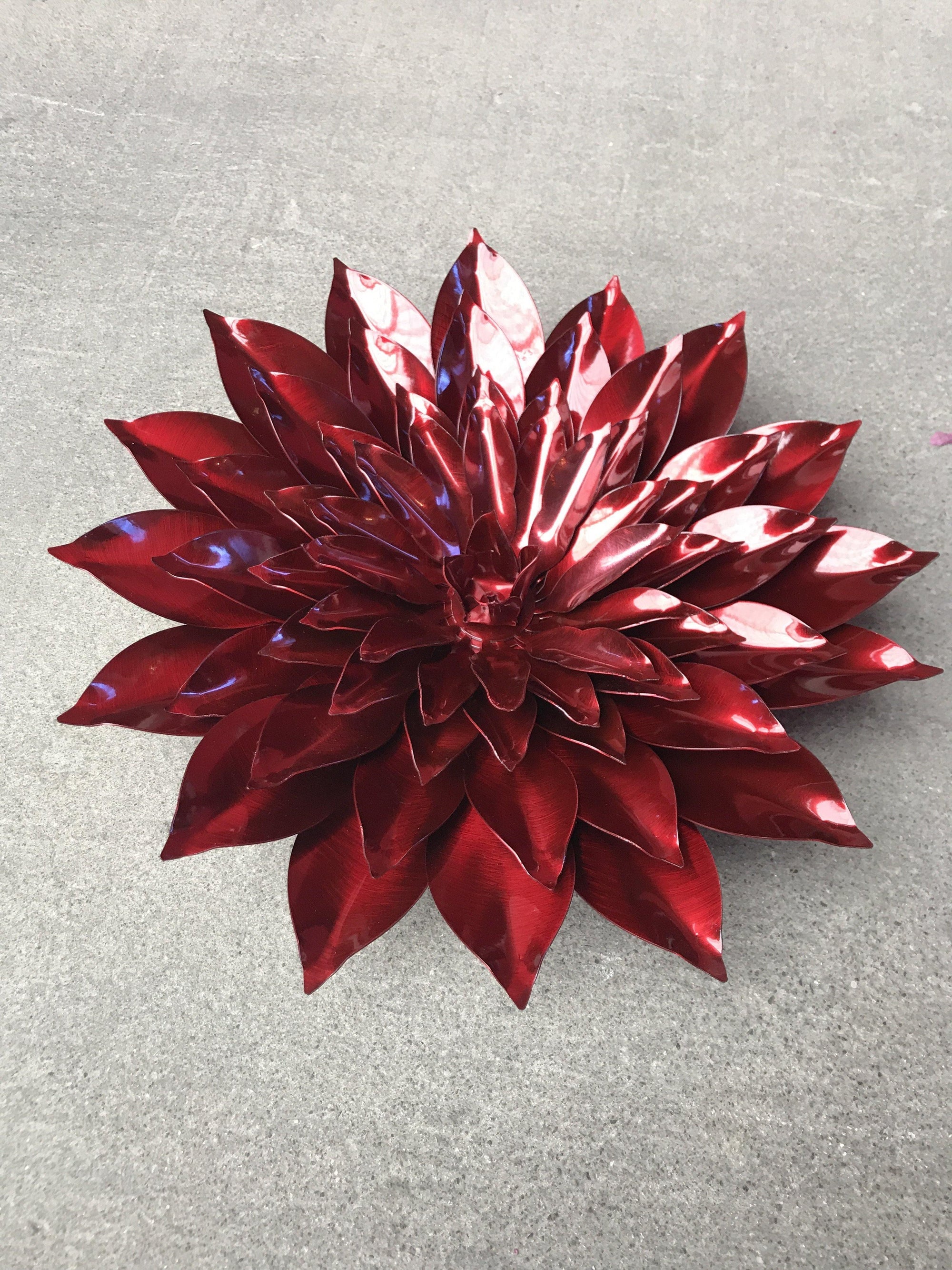 Metal Succulent Red