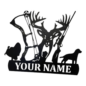 Bow Hunter Custom metal sign